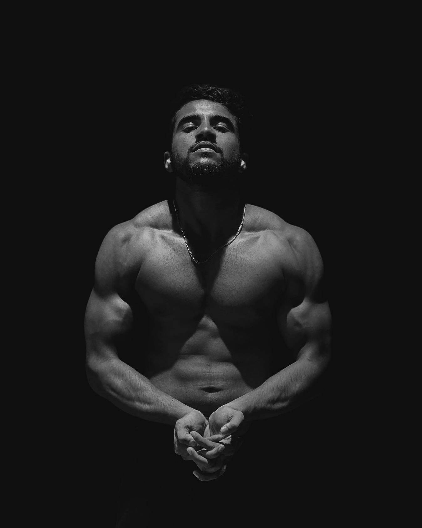 Selected original dramatic black-and-white portrait of Abdeali Vohra